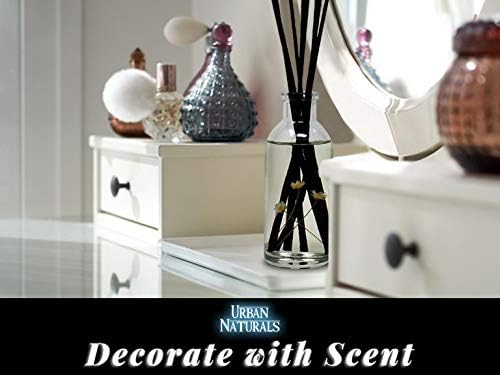 Urban Naturals Bowties & Bourbon Scented Oil Reed Diffuser Refill with Free Set of Reed Sticks. A Unisex Scent Blended with Dark Oak, Bergamot and Bourbon for a Fresh, Clean Smelling Home, 4 oz