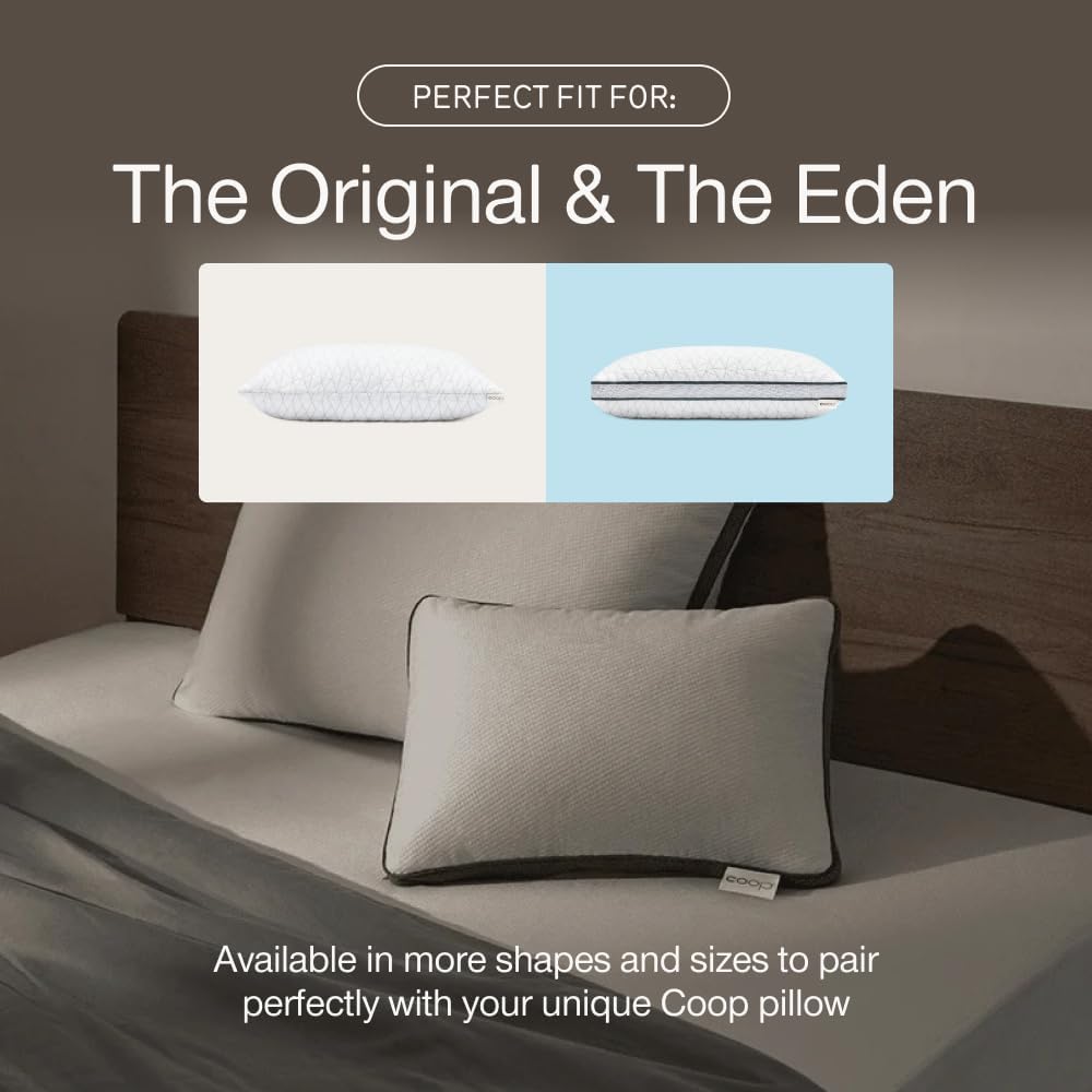 Coop Home Goods Ultra-Tech Pillow Protector for Memory Foam Pillows, Waterproof, Pack of 2 Queen Size Pillow Covers, Oeko-Tex Certified, Breathable, Zippered Covers, Machine Washable