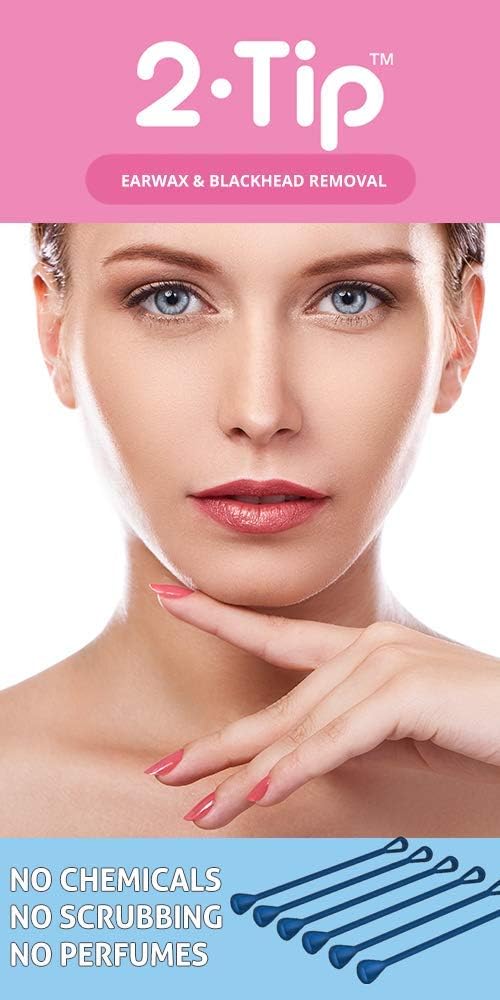 Davison Set of 6 Multi Use Two Ended Reusable Q Tip Swab and Blemish Removers. All in One Tool Cleans Ears, Ear Wax, Skin Imperfections, Nasal Gunk and More. Great for a Congested Baby or Infant