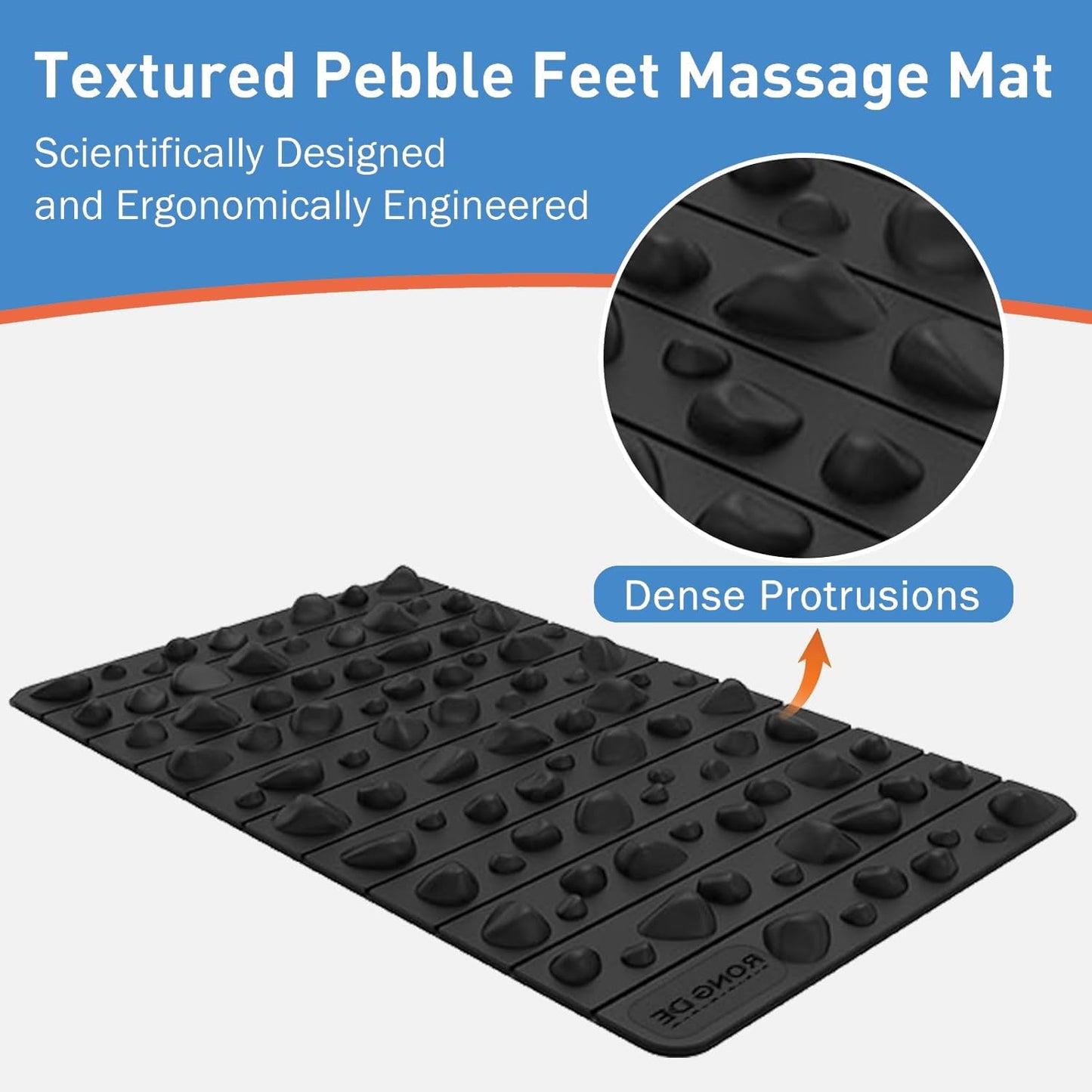 Smartrang High Elasticity Acupressure Mat, Foldable Particle Foot Massager, Pressure Point Pad for Relieve Foot Pain, Fasciitis