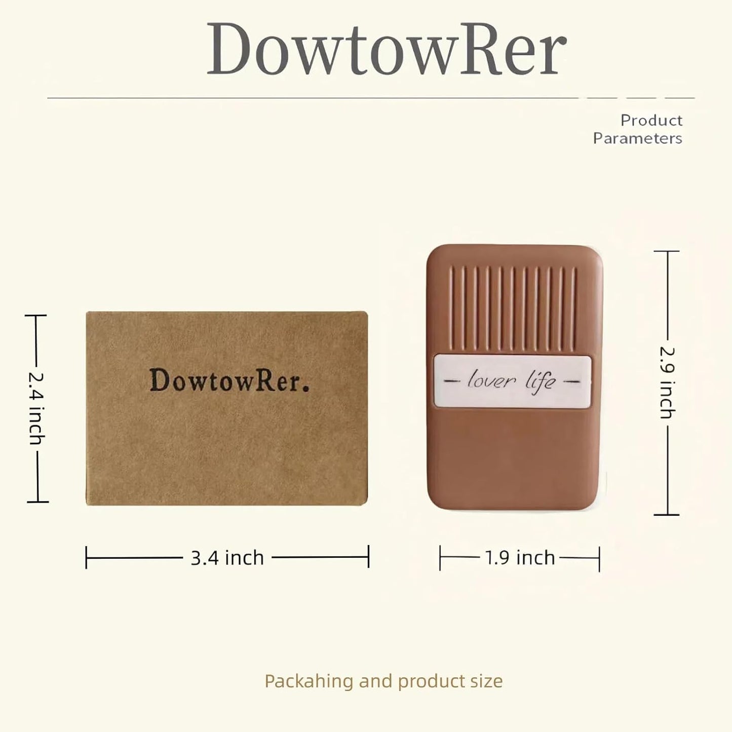 Mini Lint Roller Reusable Travel Lint Rollers for Clothes Portable Lint Remover for Pet Hair Purse Dust Fuzz Washable Sticky Small Size Compact 1.9''×1''×2.9''(Caramel)