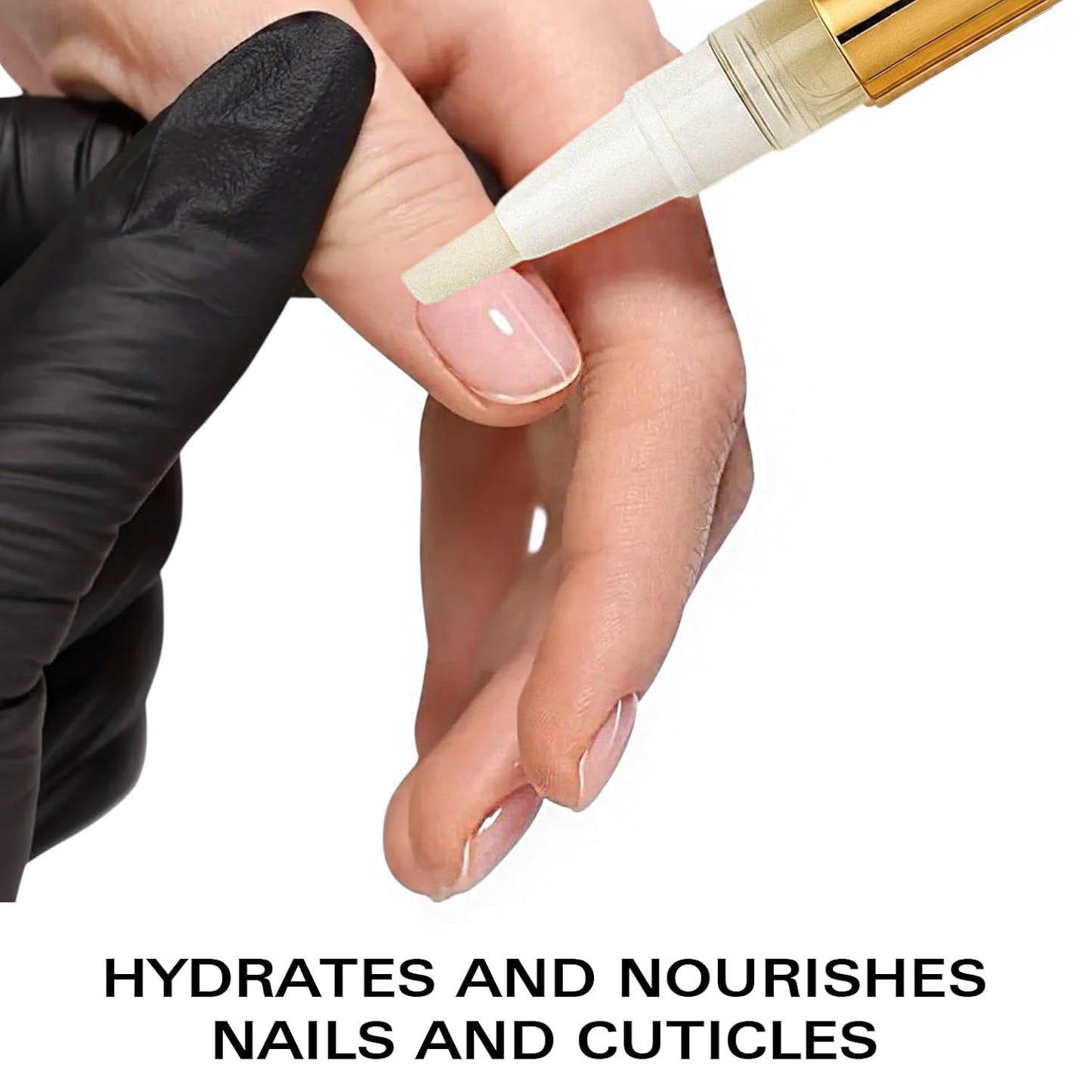 Nail Oil Cuticle Pen - Lemon - Nail Strengthener & Growth Serum with Vitamin A, D, E, B5, Grapeseed & Natural Oils - Repair for Brittle, Peeling, Thin Nails - Twist Brush Pen