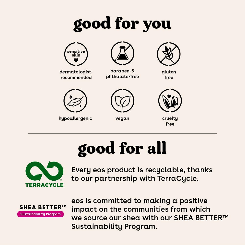 eos Cashmere Shave Oil, Fresh & Cozy, Soothing Moisturizing, Prevents Irritation Razor Burn, Bikini Area-Approved, Body Care, 6 fl oz