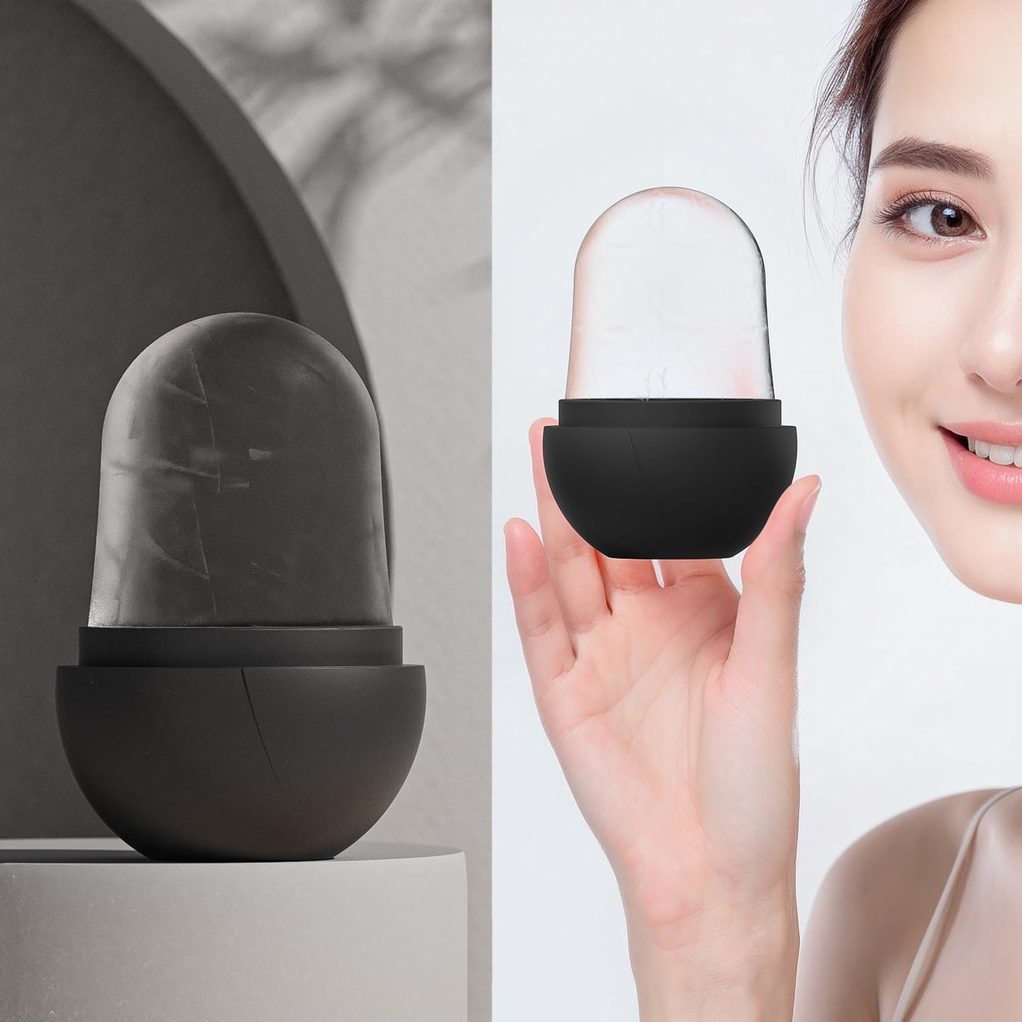 Silicone Ice Mold Facial Rollers, Care Tools Massager for Face, Eyes, Neck, Relieve Fine Lines and Wrinkles, Beauty Ice Roller Skin Care Tools Gifts for women Gift