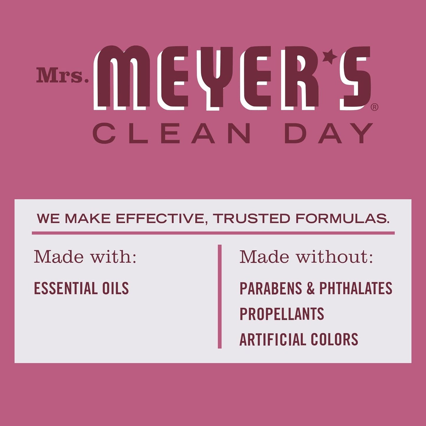 MRS. MEYER'S CLEAN DAY Room and Air Freshener Spray, Non-Aerosol Spray Bottle Infused with Essential Oils, Mum, 8 fl. oz