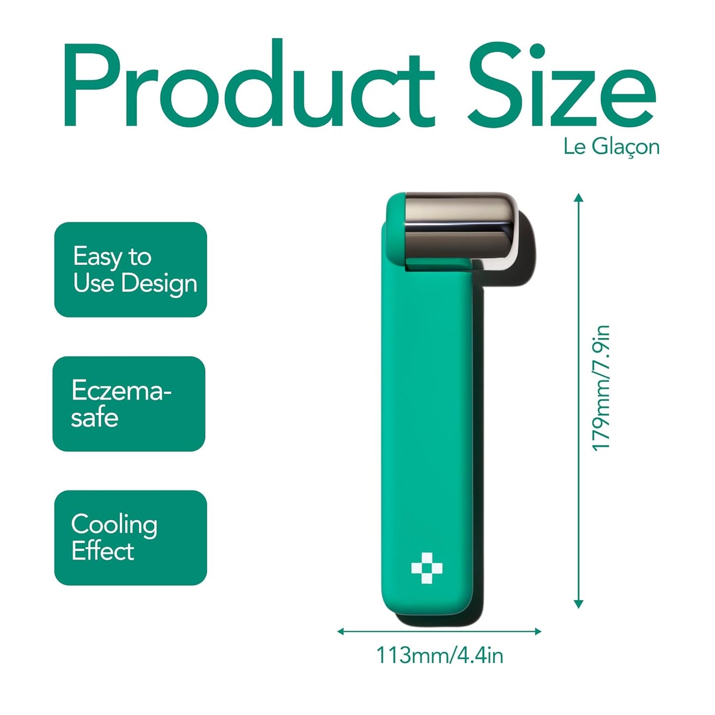 Doré - Le Glaçon Facial Ice Roller for Puffiness, Wrinkles & Redness | Face Roller for Women & Men | Skin Care Tools for Lymphatic Drainage & Tightening | Gua Sha Ice Roller Alternative for Self-Care