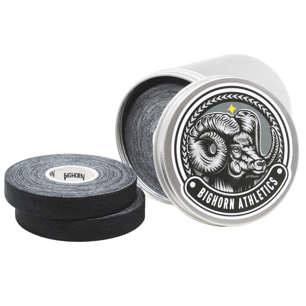 Bighorn Athletics Silver Tin Can Holder, Large | Holds 8-Rolls of 0.5-Inch Athletic Finger Tape | Tape Not Included