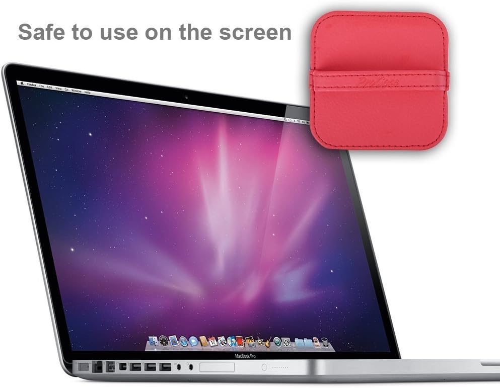 ProCase 4 Pack Screen Cleaning Pad, Elastic Strap Soft Cloth Wipes Screen Cleaner for iPad, iPhone, MacBook, Tablets, Laptop, Cellphone, Computer, Camera, TV Screen -Color Mixed