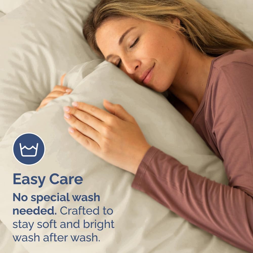 Standard Pillow Cases Set of 6 - Ultra Soft Hotel Quality Pillowcase Covers - Comfy, Cozy & Wrinkle Free - Shrink, Stain and Fade Resistant - Machine Washable Pillow Protectors - 6 Piece Set - Wheat