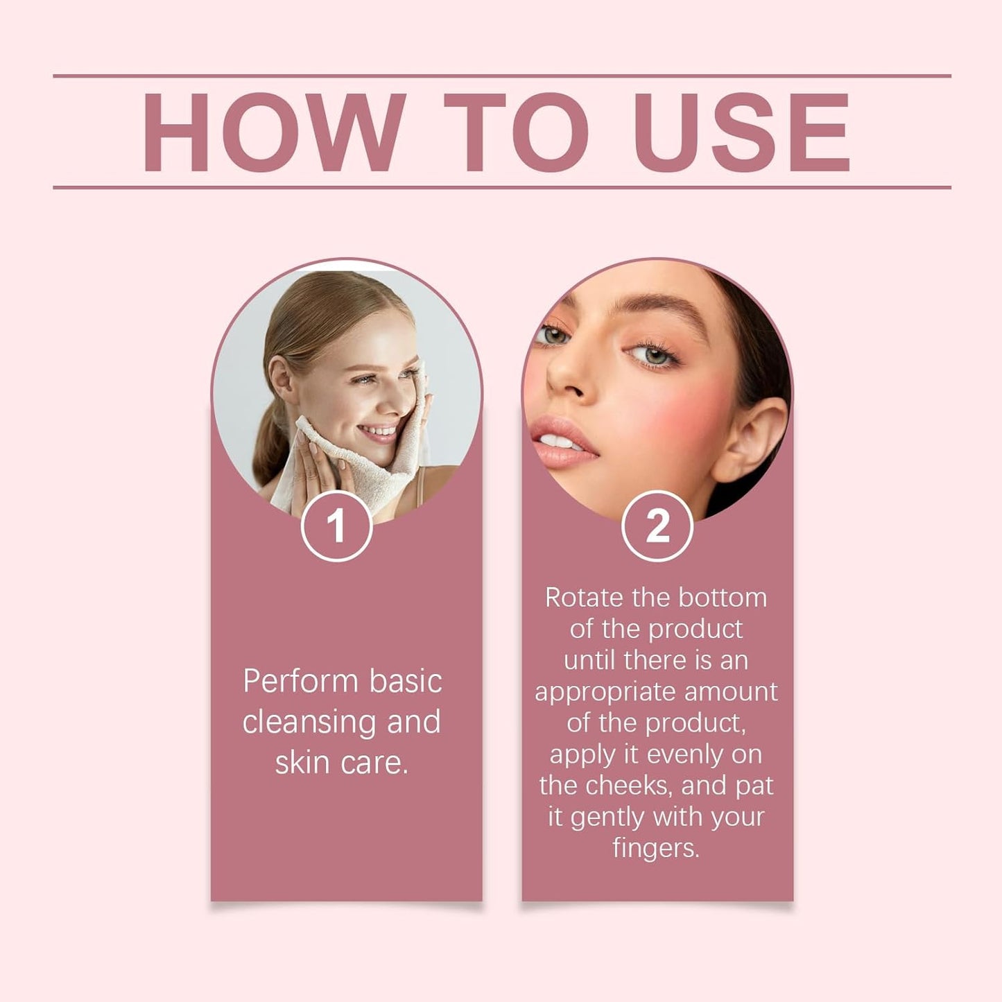 Liquid Blush for Cheeks, Blush Beauty Stick With Soft Cushion Applicator For Radiant, Flushed Cheeks, Infused With Squalane, Vegan & Cruelty-free, Pink