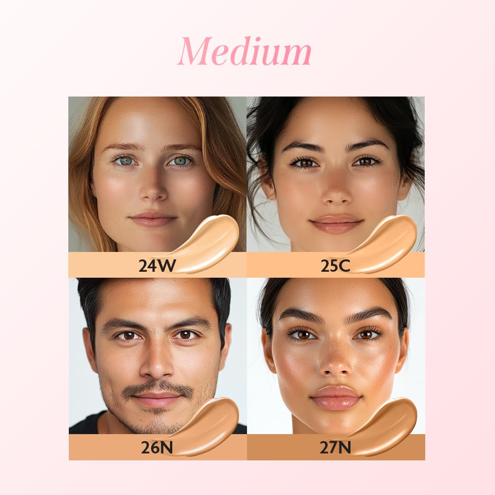 milktouch Cushion Foundation, 24H Flawless Skin, Radiant Shine, No Oxidation, Long-Lasting, Non-Creasing, 60% Hydrating Skincare Infused Korean Foundation, Valentines Gifts (25C Ginger)