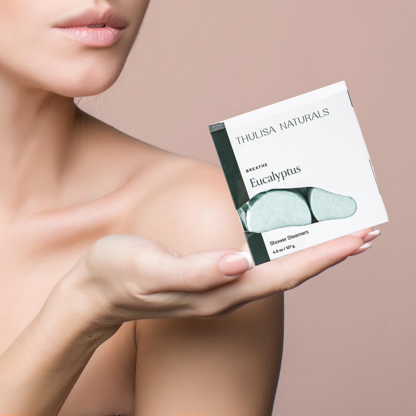 Thulisa Naturals Eucalyptus Shower Steamers Aromatherapy | Organic Shower Bombs with Essential Oils | Self Care Christmas Birthday & Spa Gifts for Women & Men | Stocking Stuffers | 4 Pack