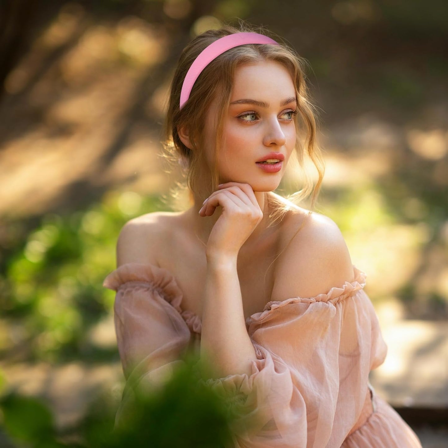 6PCS Headbands for Women – 1 Inch Wide Non-Slip Elastic Hair Bands, Thick Solid Color Headbands for Girls & Women's Hair Accessories, Trendy Fall Style