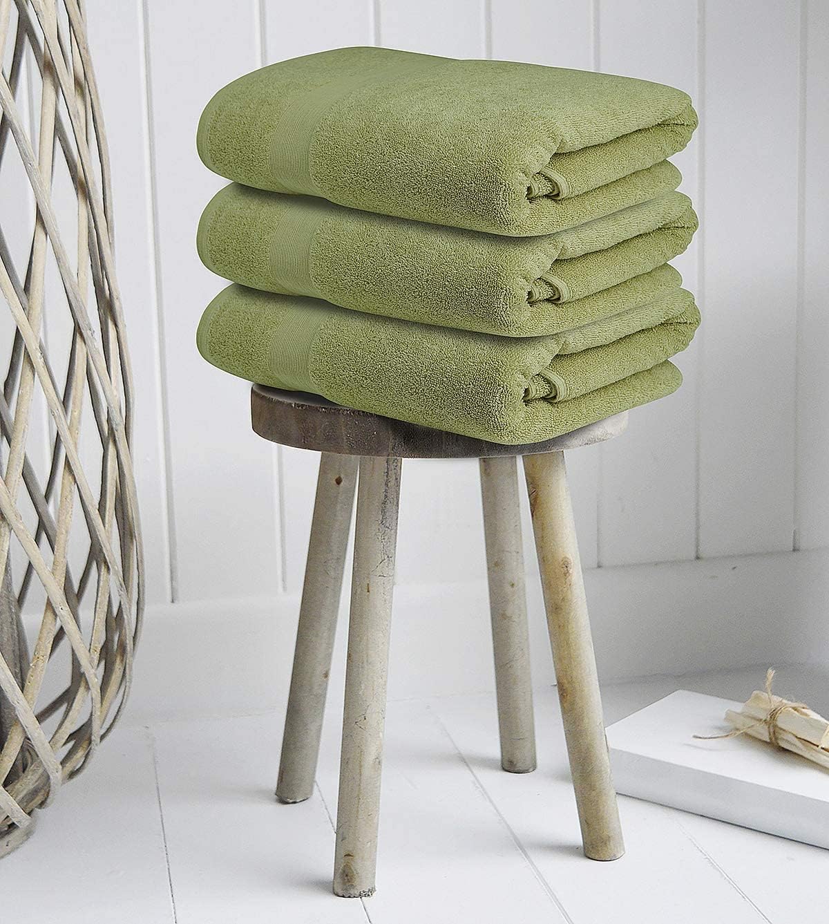 Softolle Luxury Bath Towels Set of 4 (27” x 54”) | Towels for Bathroom | Super Soft | Highly Absorbent Towels for Home, Spa, Gym (Sage Green)