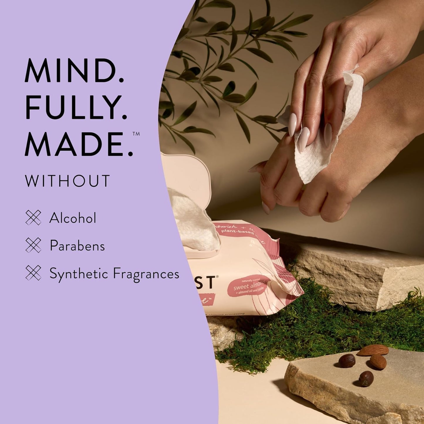 The Honest Company Hydrate and Cleanse Naturally Scented Wipes Cleansing Multi-Tasking Wipes 99% Water Plant Based Hypoallergenic Aloe and Cucumber 240 Count