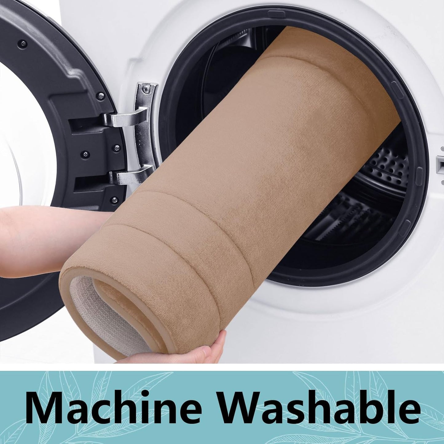 Arotive Memory Foam Bathroom Rug Mat 59x24, Ultra Soft and Absorbent Bath Mat, Machine Wash Dry, Comfortable Bath Rug Carpet for Bathroom Floor, Tub and Shower, Camel