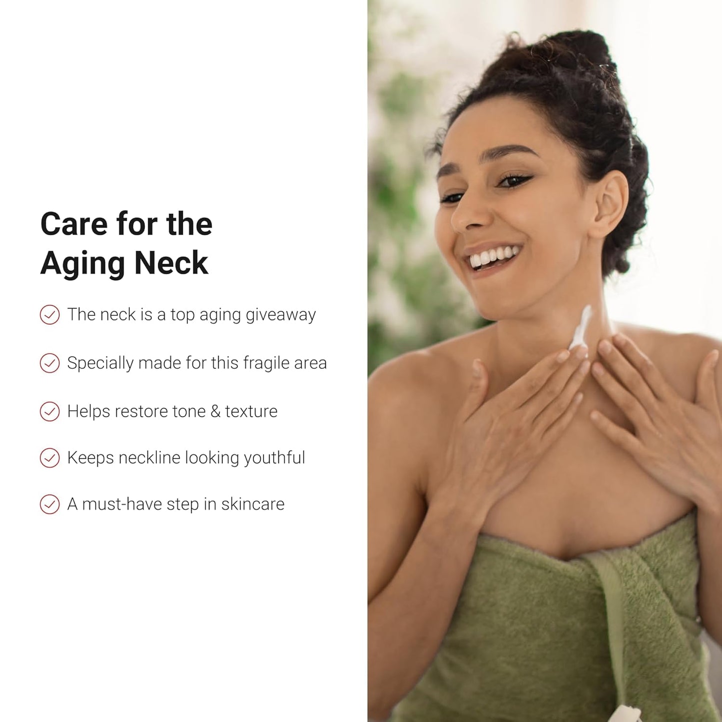 LifeCell Neck Firming Serum – Anti-Aging Neck and Cream with Fermiskin & Shiitake Extract – Firms, Lifts, and Reduces Sagging Skin – Lightweight, Fast Absorbing Formula – 1.5oz