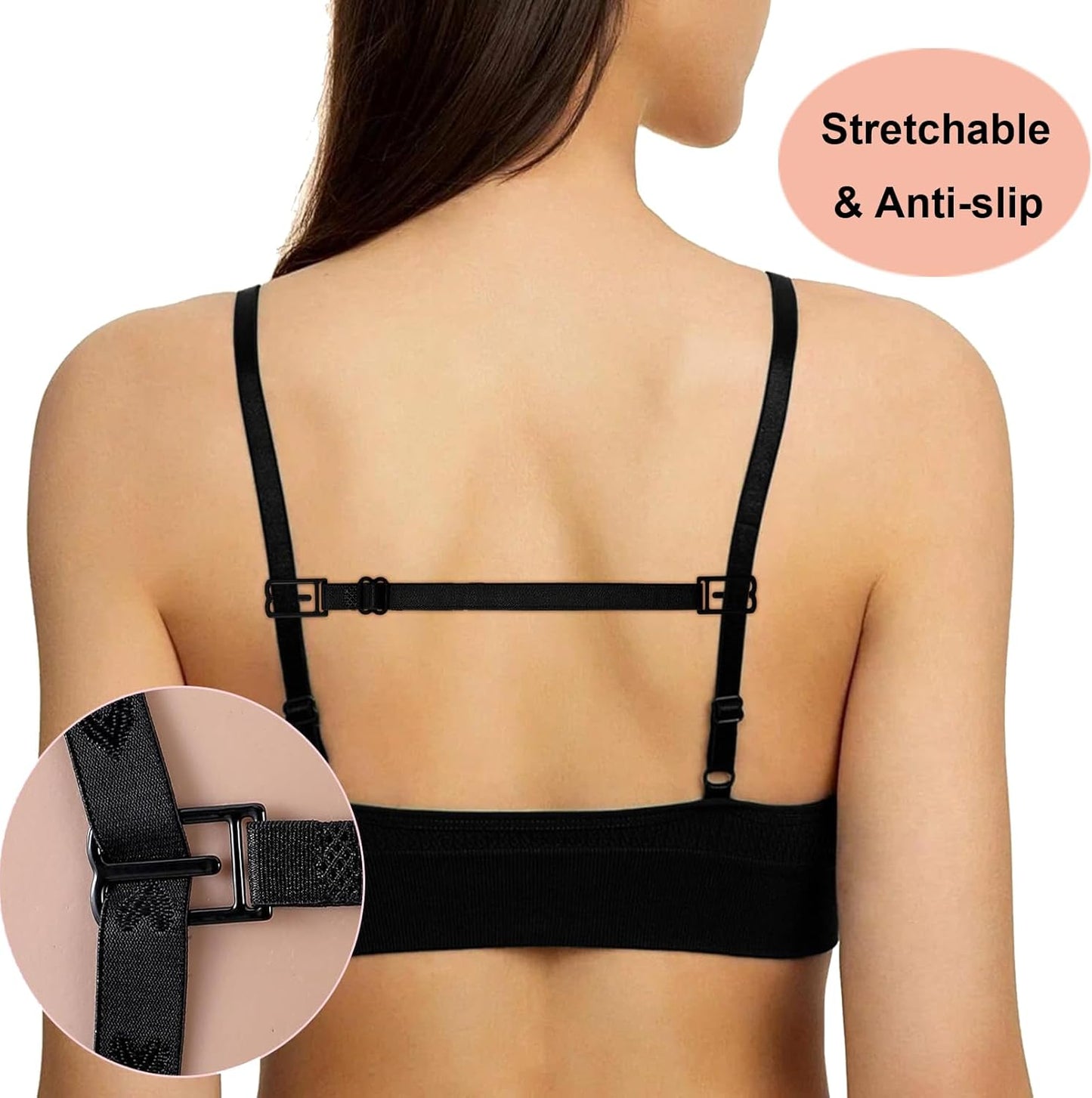 Bra Strap Clips Holder, Bra Clips to Make Racerback, Bra Strap Holders for Slip, Bra Clips for Conceal Straps - Bra Converter Cleavage