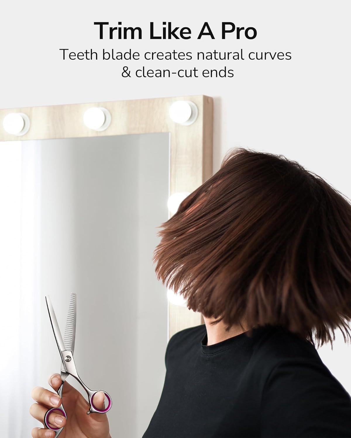 ULG Hair Thinning Scissors Professional Barber’s Texturizing Teeth Shears for Hairdressing, Salon and Home Use Thinning Shears for Hair Cutting, Made of Japanese Stainless Steel, 6.5 inch