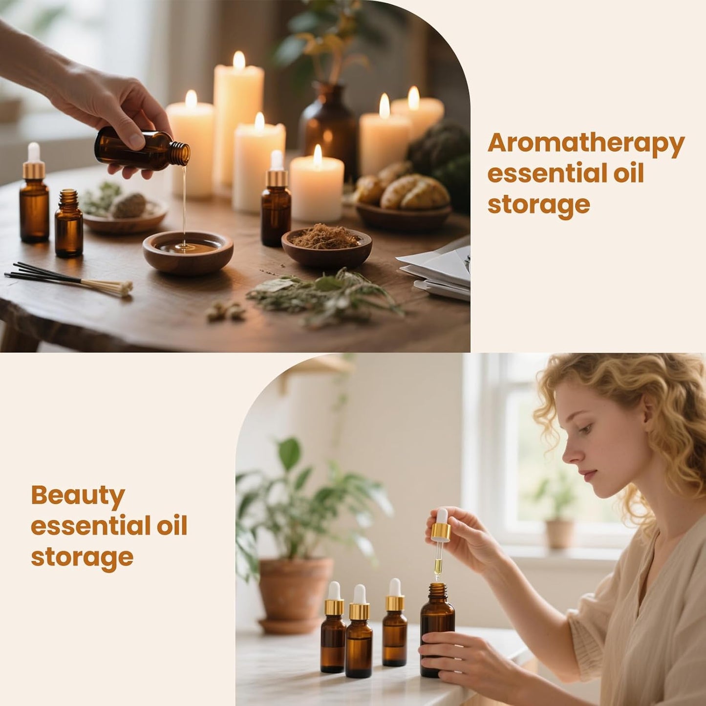 28 Pack 2oz Amber Glass Dropper Bottles with Gold Lids, Funnels, Droppers, Extra Caps & Labels – Leakproof, UV Resistant 60ml Empty Bottle for Tinctures, Essential Oils, Beard & Hair Oils