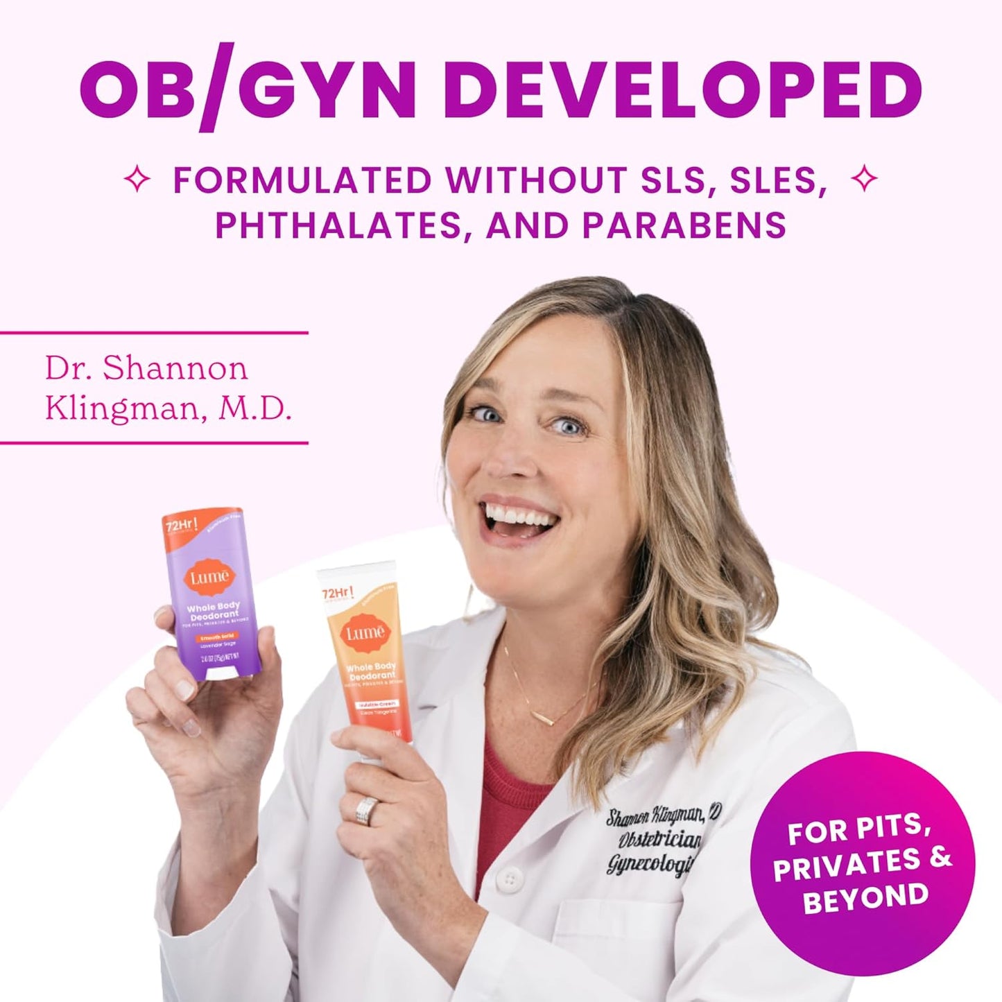 Lume Acidified Body Cleansing Bar - 24 Hour Odor Control - Removes Odor Better than Soap - Moisturizing Formula - Formulated Without SLS and Parabens - OB/GYN Developed - 5 ounce (Lavender Sage)