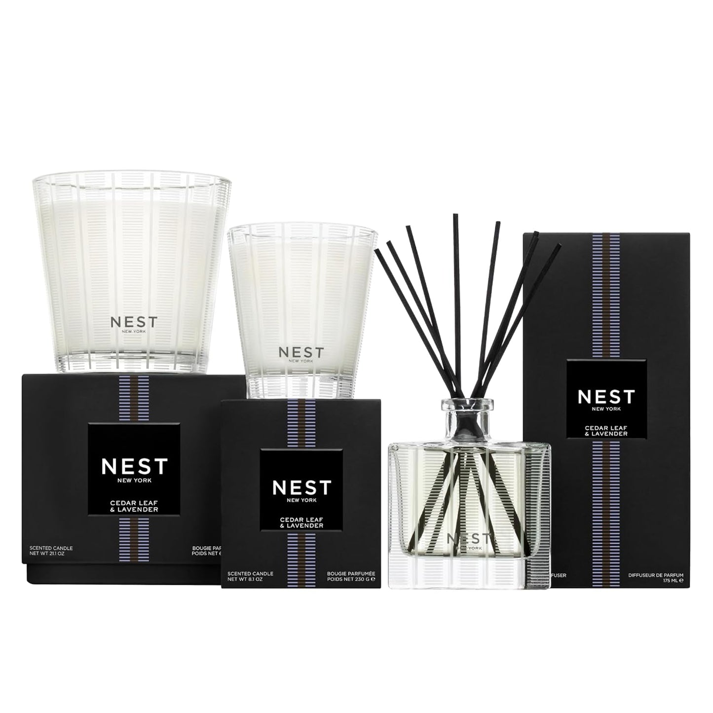 NEST New York Liquid Soap, Cedar Leaf & Lavender - 10 fl oz - Cleanses & Nourishes Skin - Approx. 300 Pumps Per Bottle - Gluten Free & Cruelty Free