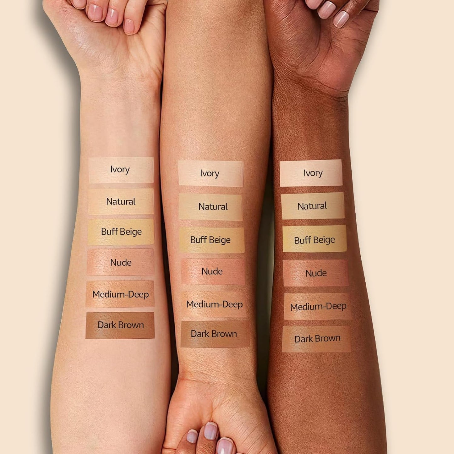 Air Cushion CC Cream Foundation - Mushroom Head BB Creams, Long Lasting Concealing Brightening, Moisturizer Face Cream,Facial Skin Care Makeup For All Skin Types (Buff Beige)