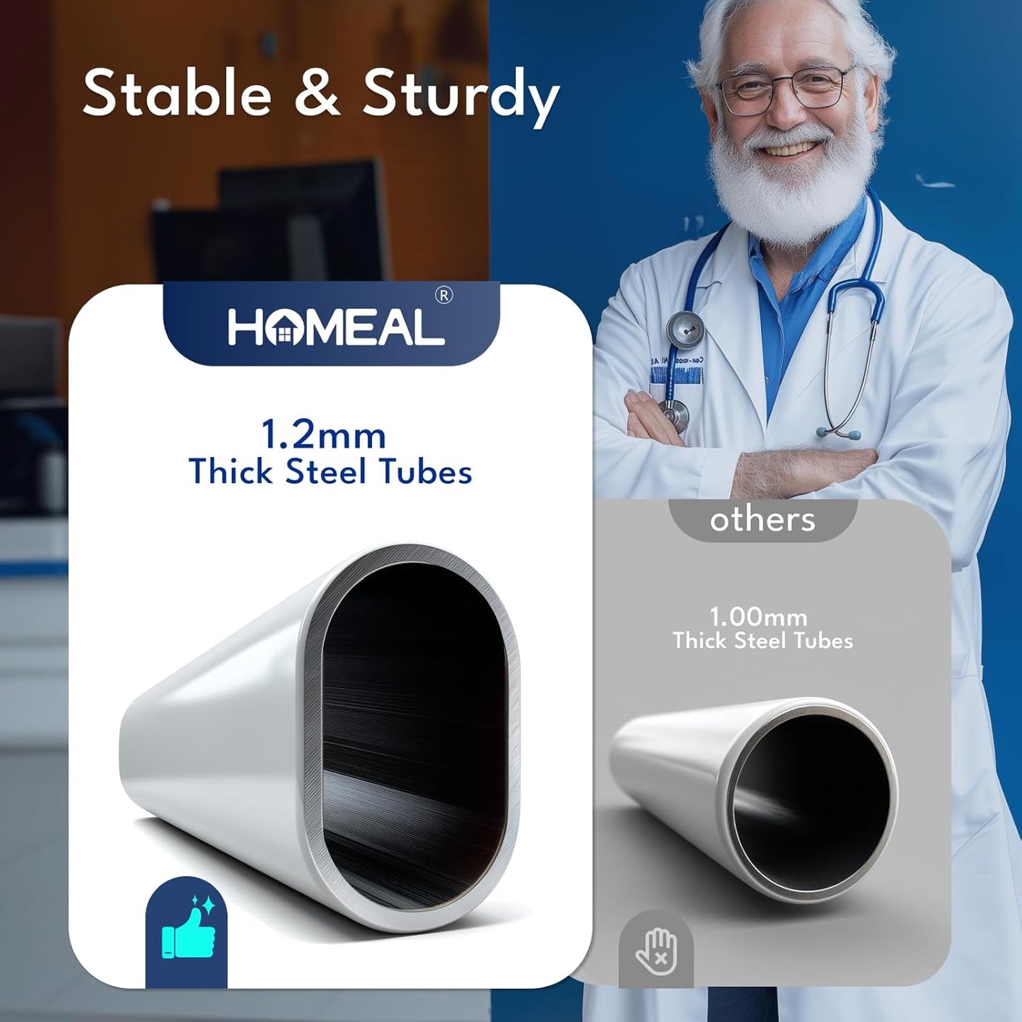 Bed Rails for Elderly Adults Safety, 350lbs Heavy Duty Bedside Assist Rail with Motion Light, Bed Safety Cane with Storage Pocket & Fixing Strap, Fit King/Queen/Full/Twin & Adjustable Bed (Black)