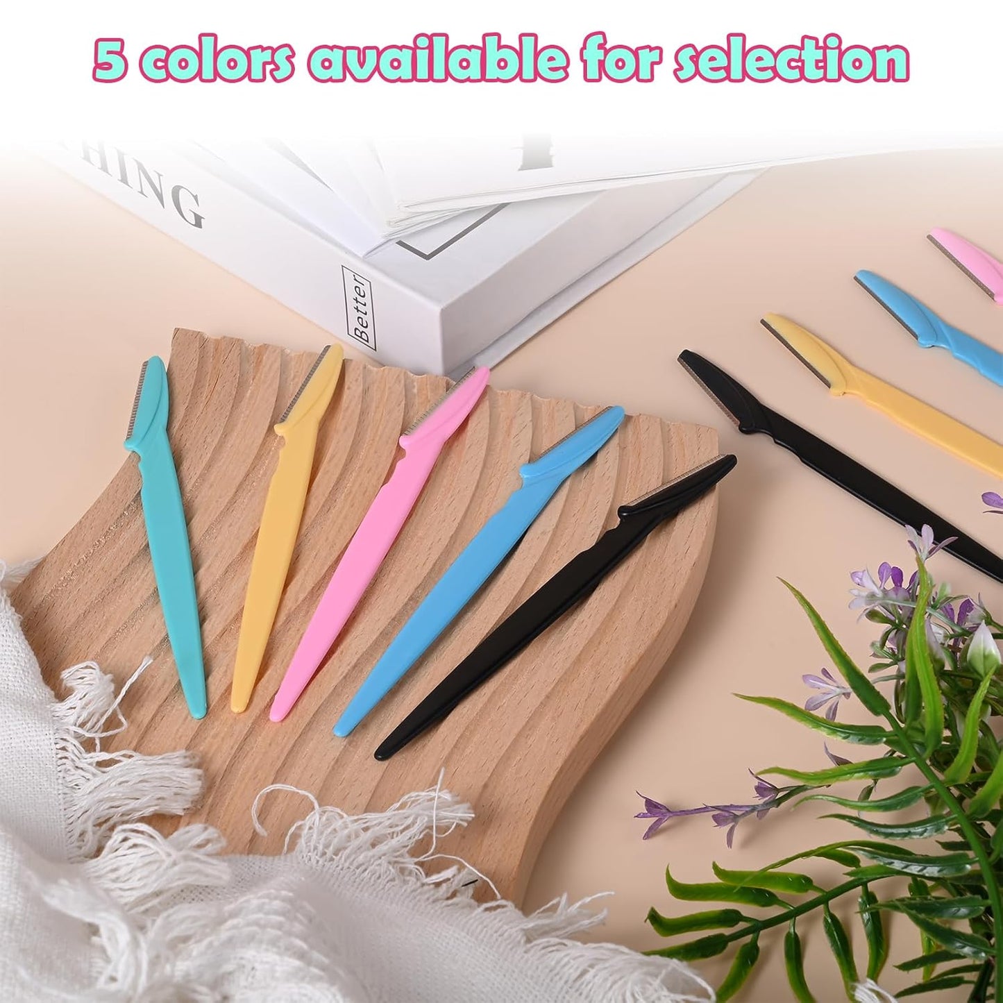 15-Piece Value Pack Men's and Women's Beauty Tool Set: Men's Disposable Razors + Women's Disposable Eyebrow Razors, Non-Slip Grip + Travel-Friendly