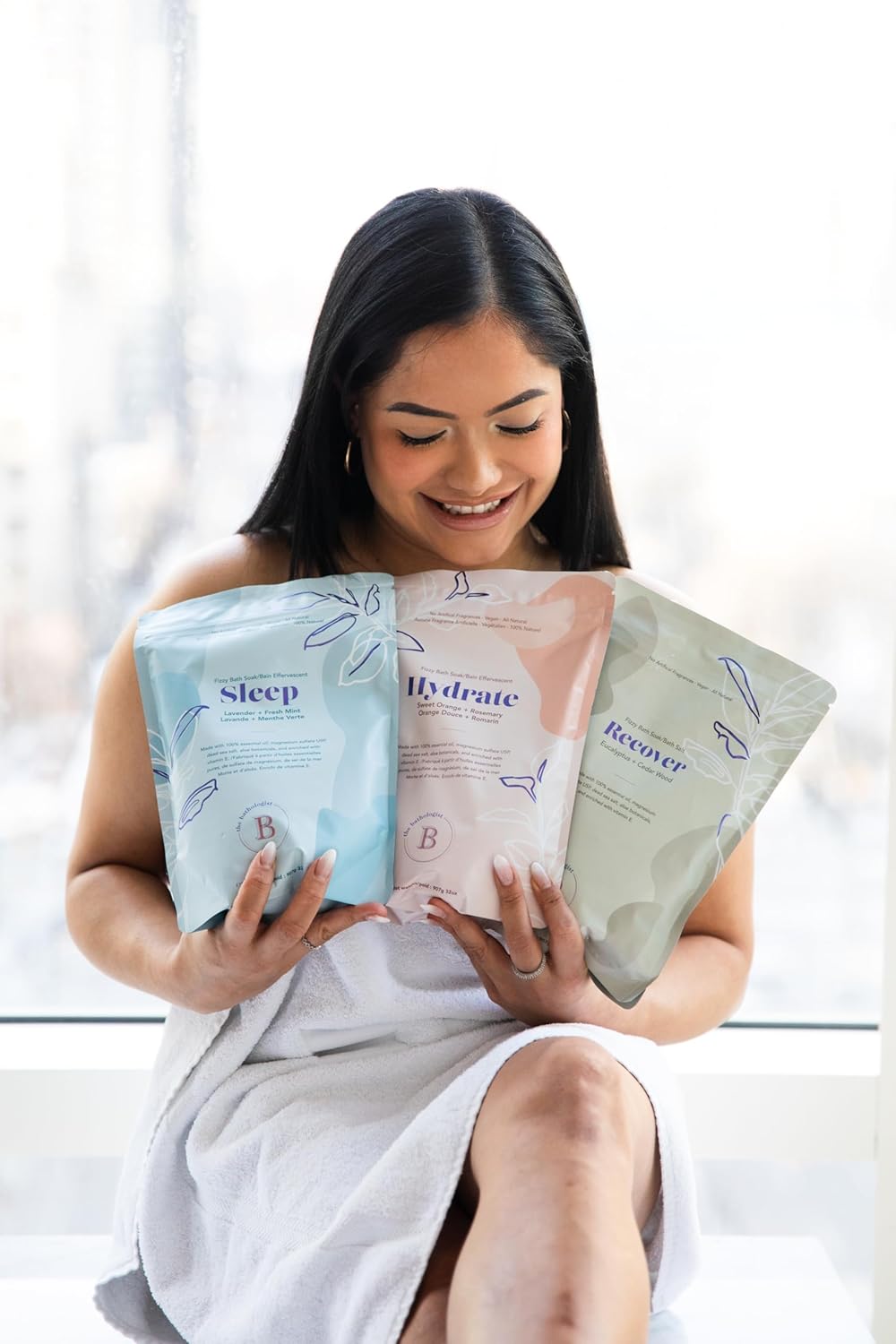 The Bathologist Sleep Fizzy, Lavender & Fresh Mint Bath Soak, Made with Magnesium Sulfate, Dead Sea Salt & Aloe Botanicals, for Restful Sleep and Stress Relief, Approximately 5 Baths, 32 oz