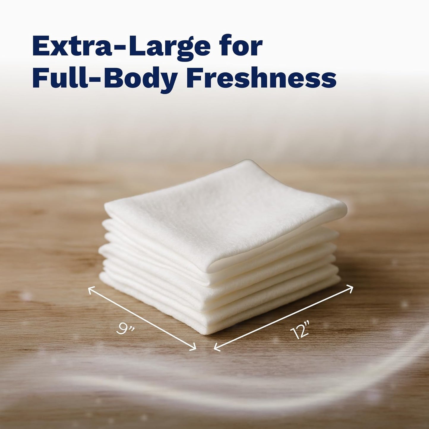 Wipes for Adult - Extra Large WashCloth, Unscented, Rinse-Free - Soft, Gentle for Sensitive Skin, Senior, Post-Surgery and Travel Hygiene