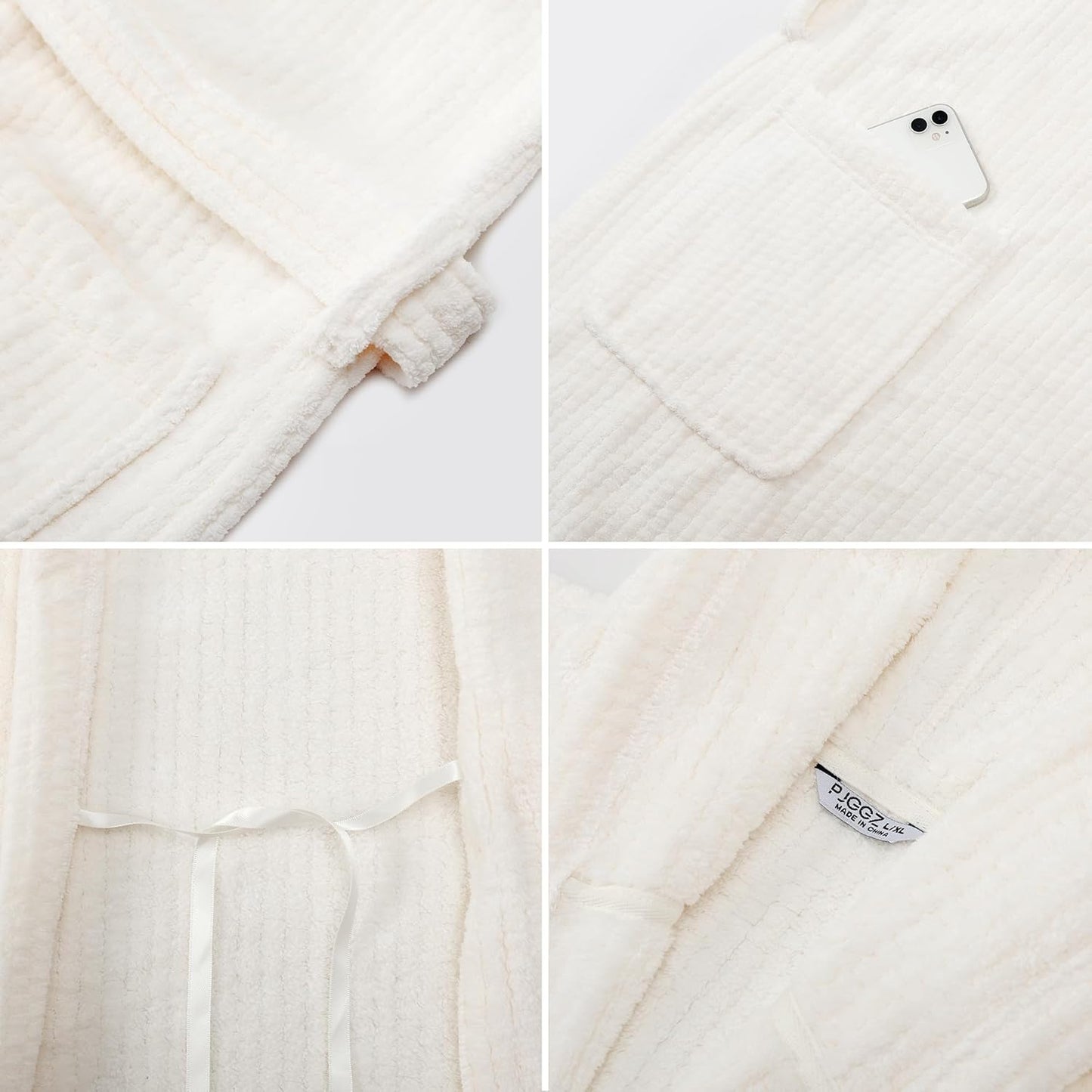 Hooded Bathrobes for Women, Soft Long Towel Robes for Women - Quick Dry yet Warm