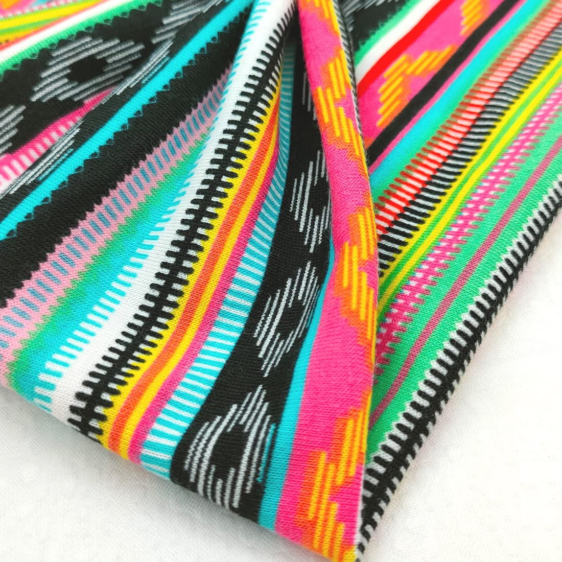 Wide Boho Headbands for Women Fashion Knotted Headband Yoga Workout Hair Accessories African Head Wrap 4 Pack