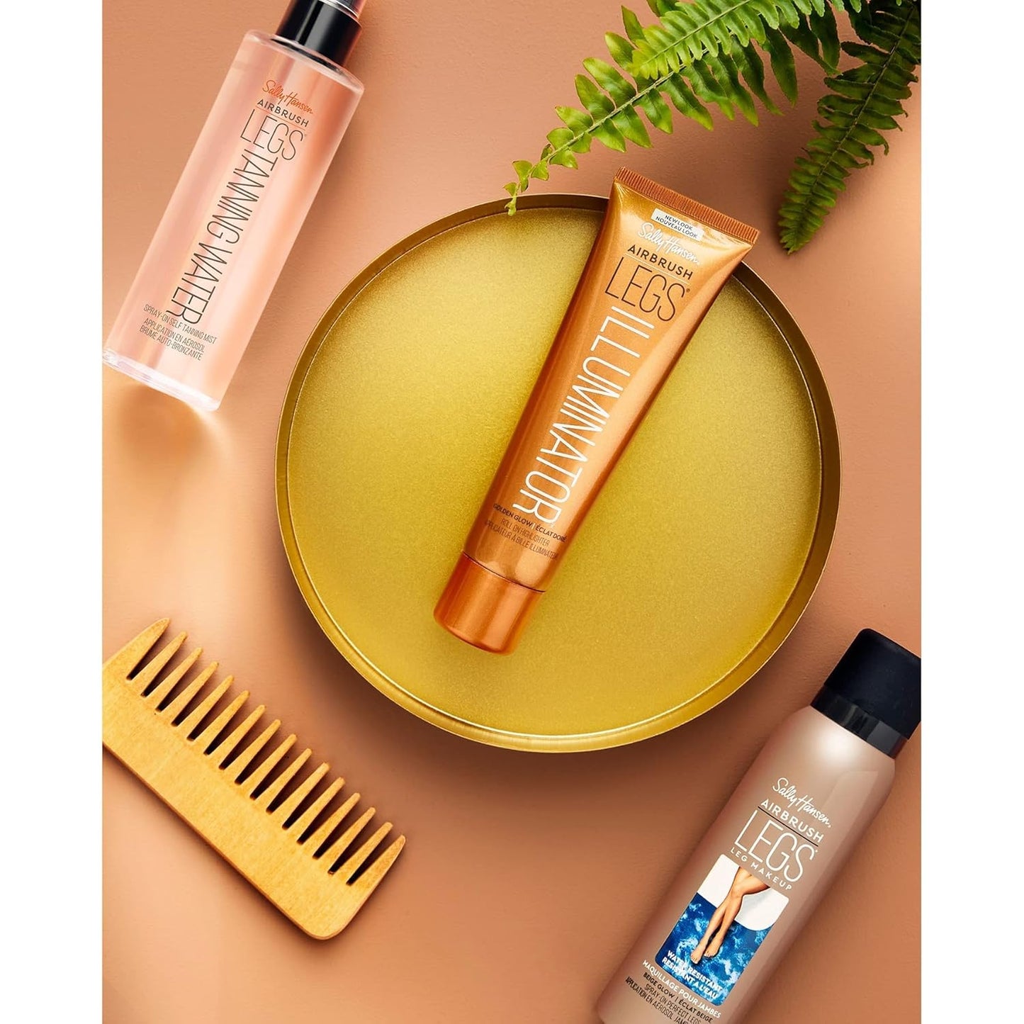 Sally Hansen Airbrush Legs, Leg Spray-On Makeup, Medium Glow 4.4 Oz (Pack of 2)