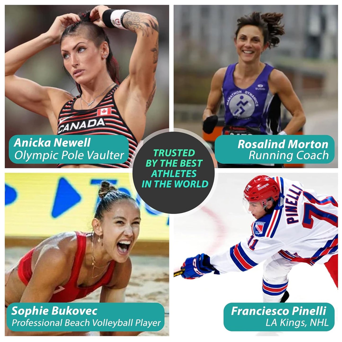 Heali Kinesiology Tape 3 Pack, Magnesium & Menthol Infused, Elastic Sports Tape, Shoulder, Knee, Elbow, Ankle, Waterproof, Latex Free, Muscle Recovery, K Tape, Black Zebra