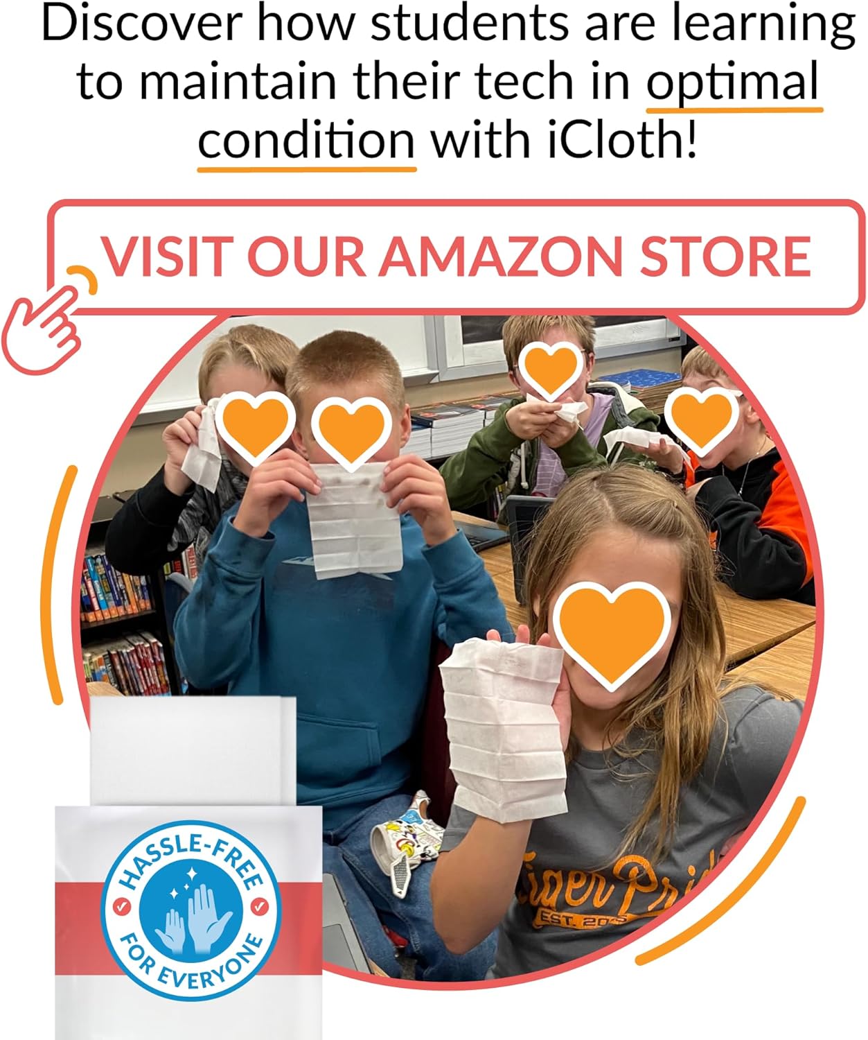 iCloth 70% Isopropyl Alcohol XL Screen and Electronics Wipes, Lint-Free, Streak-Free, Fast-Drying, Removes Dust and Fingerprints, 192 Wipes