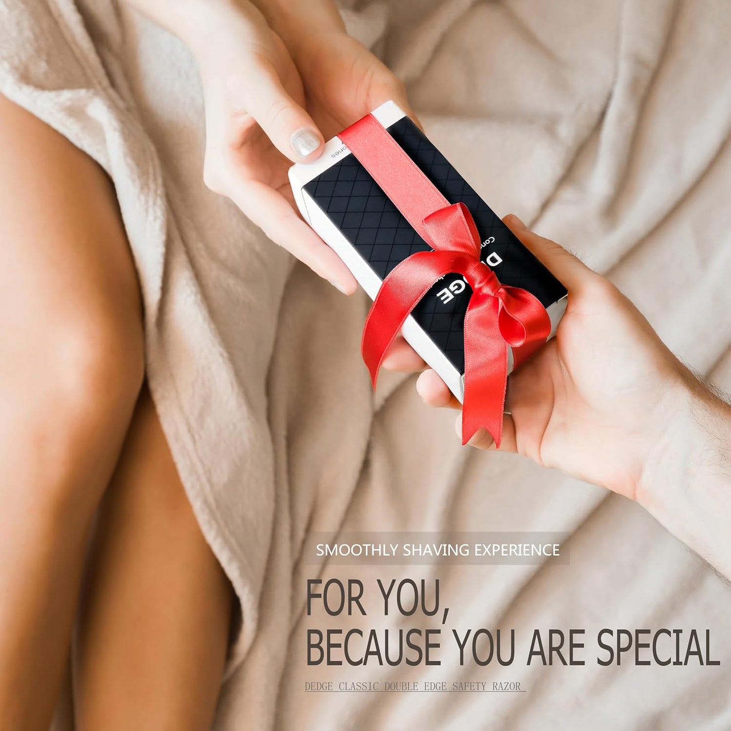 DEDGE Classic Double Edge Safety Razor Single Blade Razor For Men-Reusable Razor-With 5 Premium Razor Blades -Bronze