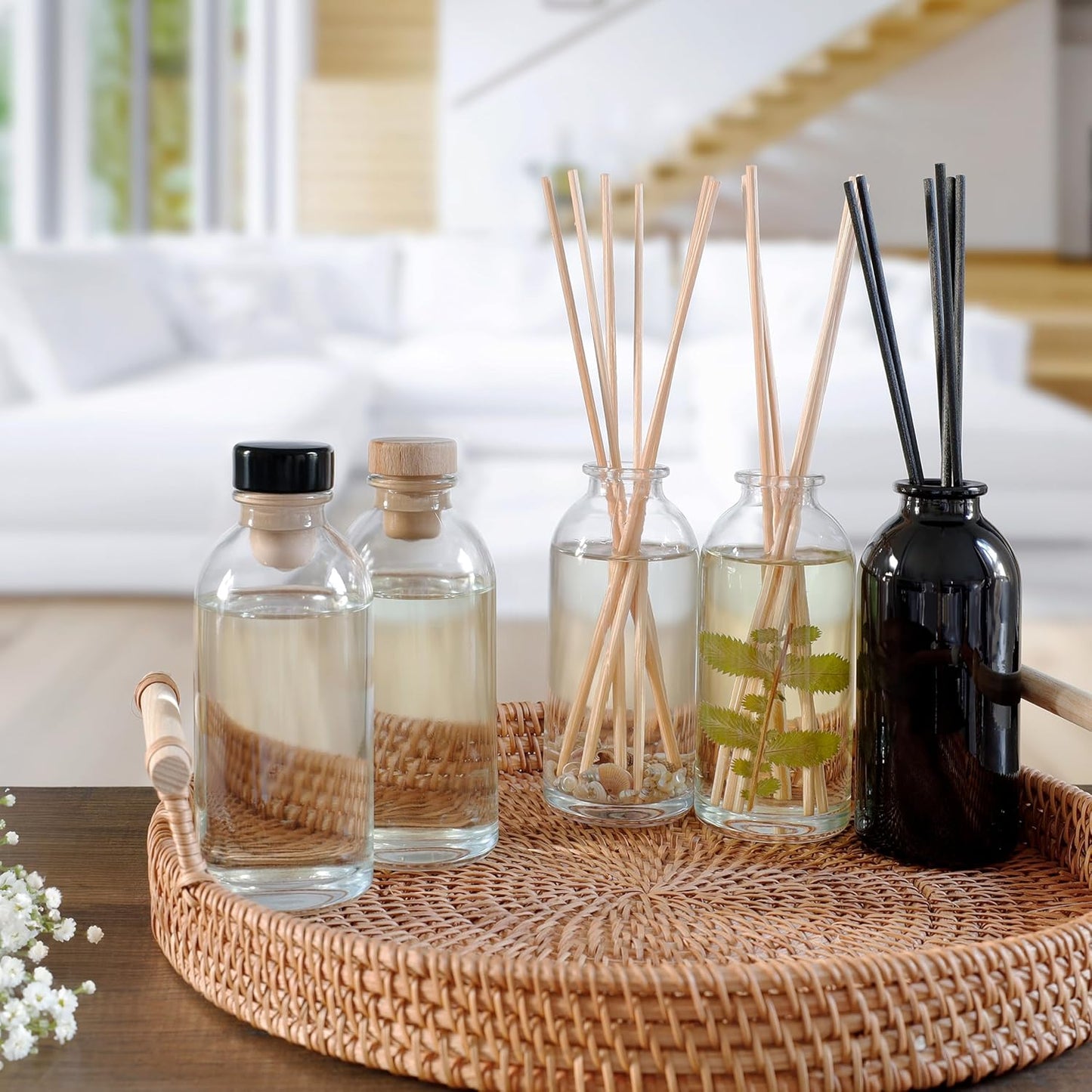 Urban Naturals Black Dice Scented Oil Reed Diffuser Refill | Includes Reed Sticks! 4 oz Masculine Blend of Citrus, Lavender, Woods & Musk | Made in The USA