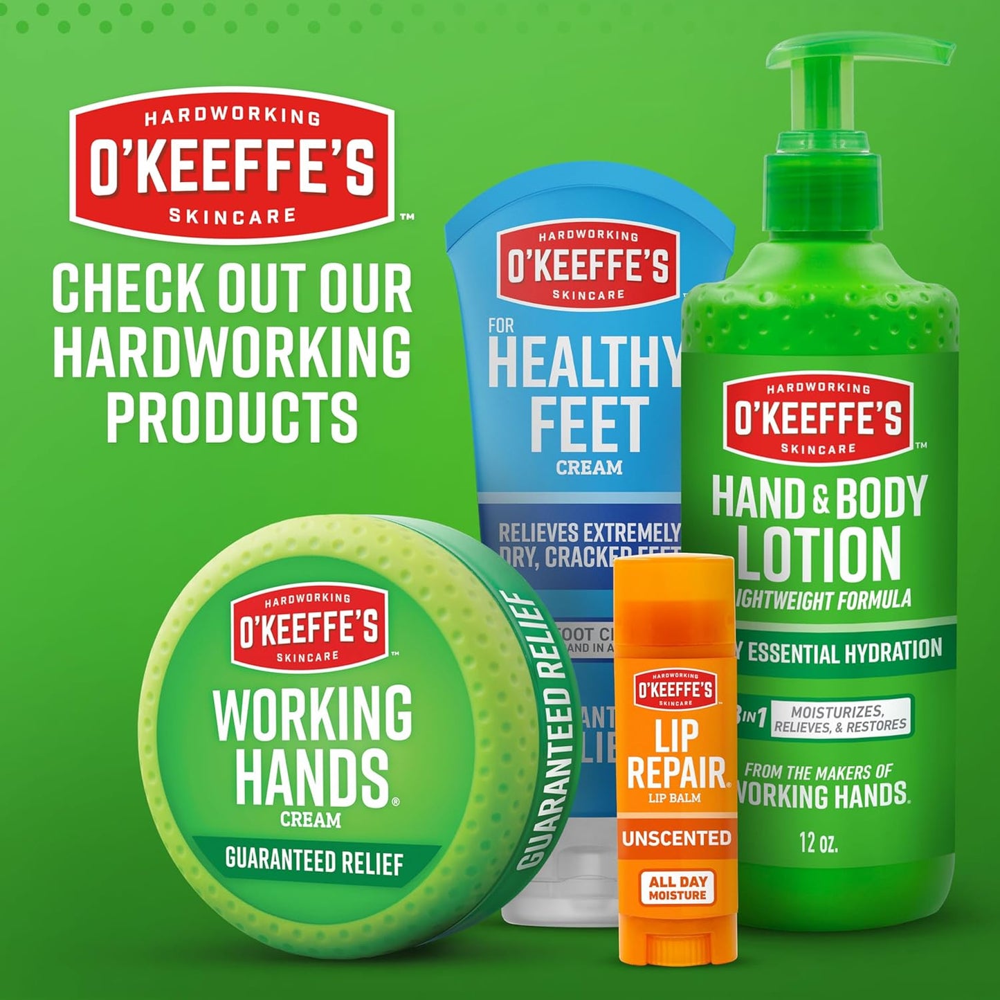 O'Keeffe's Working Hands Hand Cream in a Pumpable Jar for Extreme Dryness – 10oz Pump (1 Pack) - Repairing Skincare for Cracked, Dry Hands