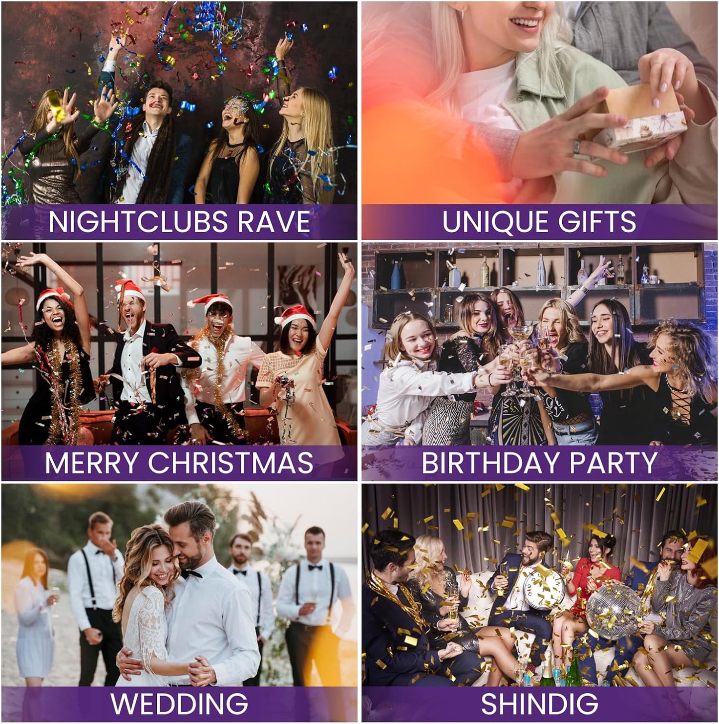 Body Glitter Spray, Glitter Hairspray, Purple Body Glitter Spray, Quick-Drying and Waterproof Glitter Hairspray, Nozzles are not Easily clogged, Long-Lasting Body Shiny for Stage Makeup, 3.38Oz