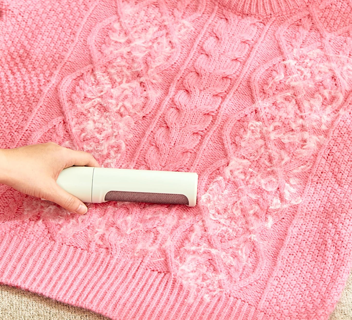 Reusable Lint Roller – Portable & Compact Pet Hair Remover for Clothes, Furniture & Car | Eco-Friendly, Washable & Durable (Blue)