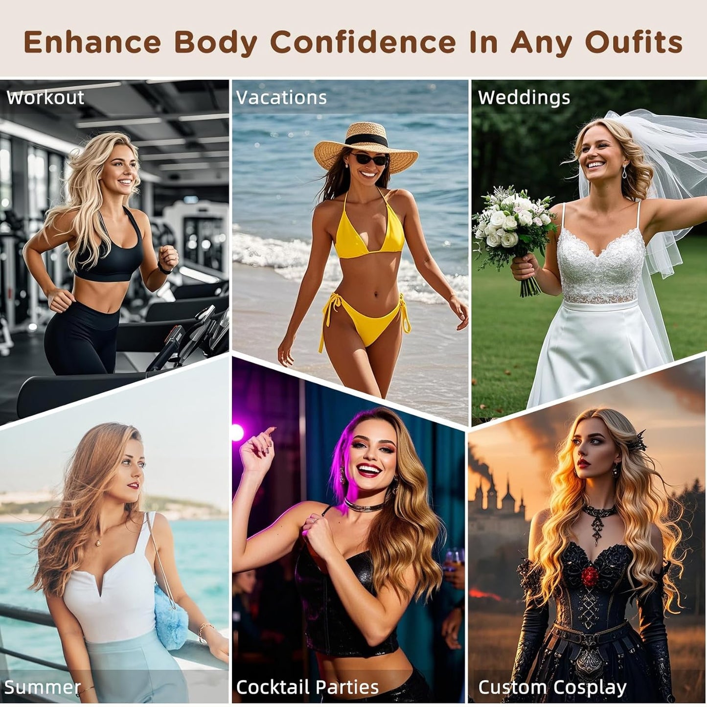 BeaGirl Bra Pad Inserts Breathable Breast Enhancers Inserts for Women Bikini Sports Bra 3 pairs