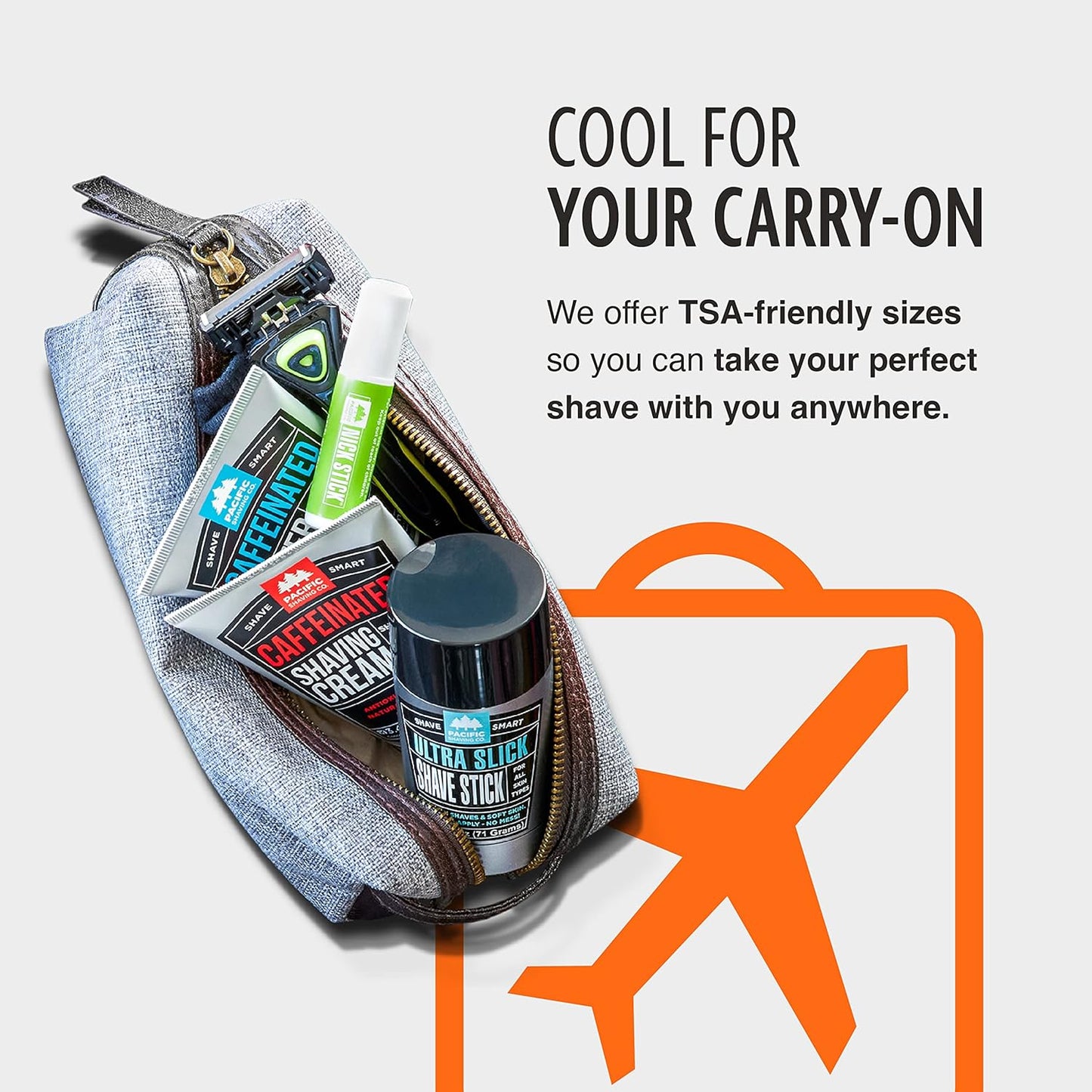 Pacific Shaving Company Caffeinated Aftershave, Men's Grooming Product - Antioxidant Daily Face Lotion + After Shave - Soothing Aloe & Spearmint Post Shave Balm for Sensitive Skin (3.4 Fl Oz, 2 Pack)