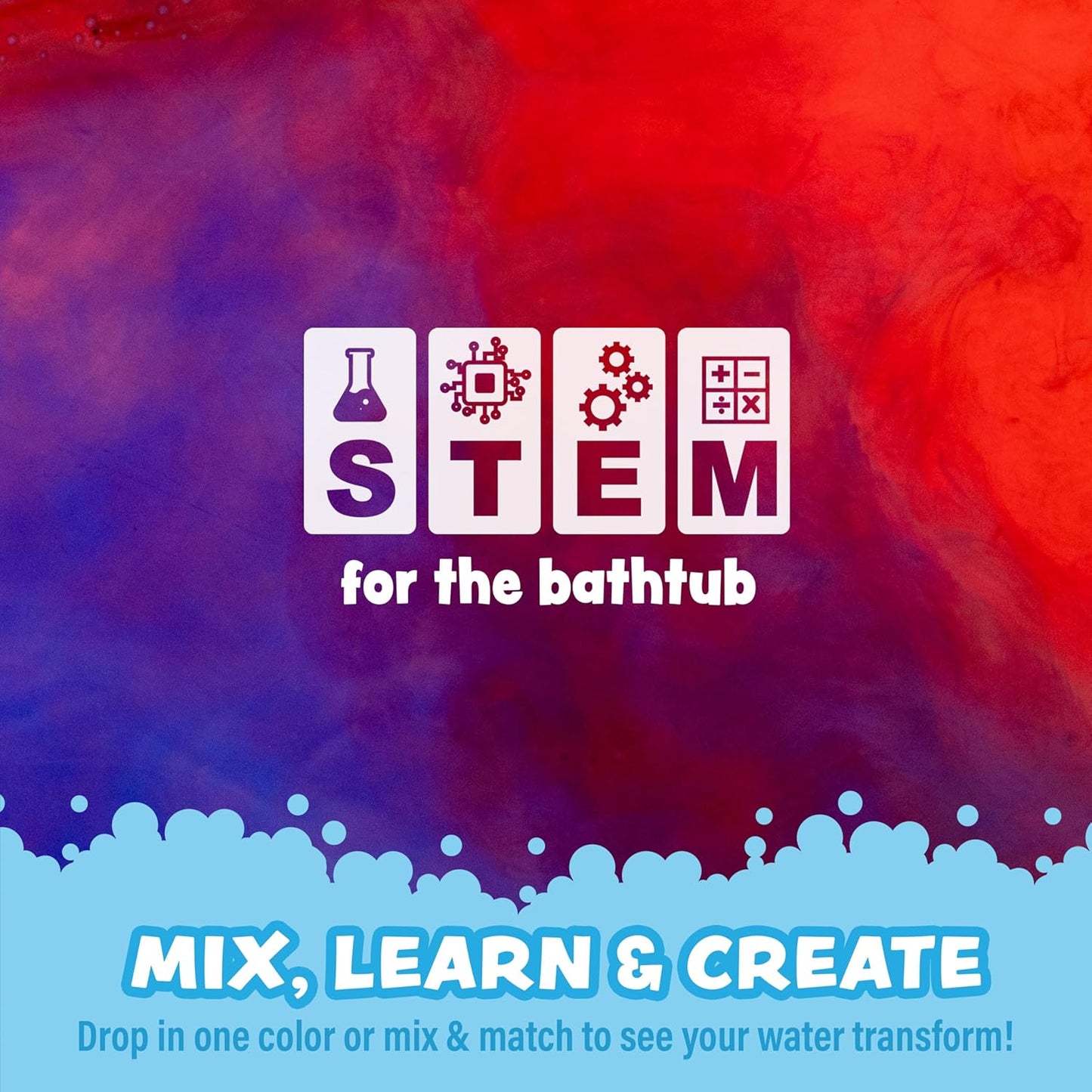 Tub Works® Bath Color Pops™ Moisturizing Kids Bath Bombs, 120 Count | Bath Bomb Refills for Bath Color Brush | Nontoxic & Fragrance-Free | 12 Unique Colors | Fizzy, Vibrant Water Color Tablets