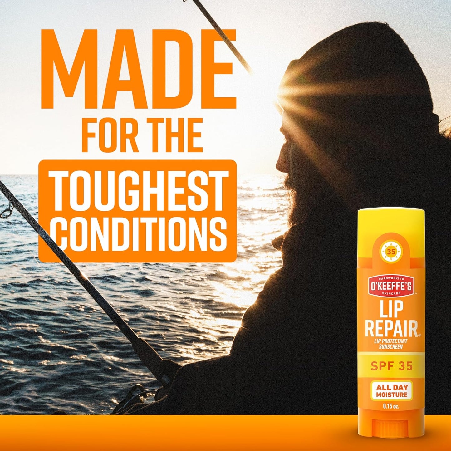 O'Keeffe's Lip Repair SPF 35 Lip Balm - Stick (1 Pack) - Sun-Safe Moisturizer for Extremely Cracked, Dry Lips