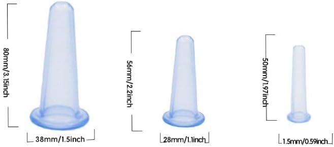 4Pcs Massage Cupping Set Silicone Mini Facial Cups Face Massager Helper Skin Care Neck Back Eyes Massaging Cup Safe to Use, Don't Worry About Burns Health Care Products (Purple)