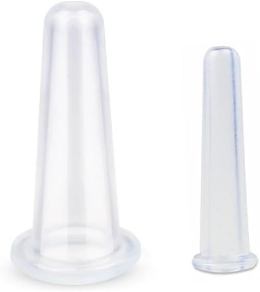 4Pcs Transparent Massage Cupping Set Silicone Mini Facial Cups Face Massager Helper Skin Care Neck Back Eyes Massaging Cup