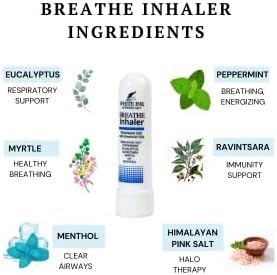White Ink Breathe | Natural Essential Oil Inhaler Eucalyptus Peppermint | Congestion | Allergy | Focus | Aromatherapy Sinus Relief (2)