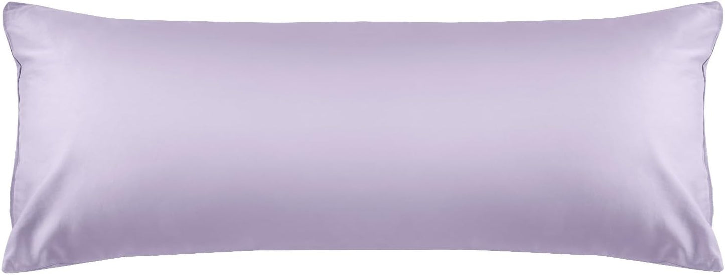 Warmstar Cotton Body Pillow Cover 1 Pack, 600 Thread Count Body Pillow case 20"x54", Long Body Pillow Case Cover Soft Breathable with Envelope Closure,Lavender