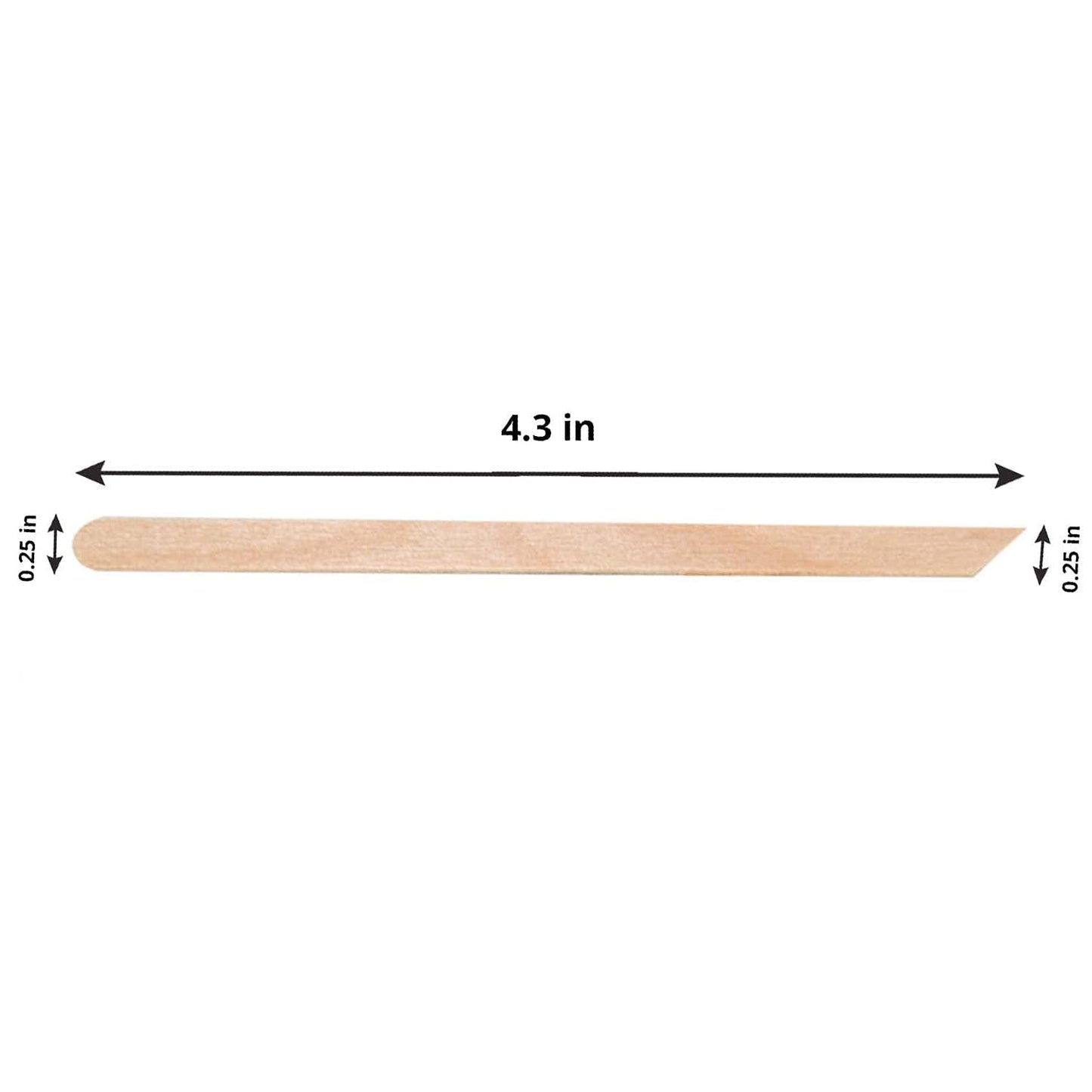 Tachibelle Wooden Wax Sticks - Body Eyebrow, Lip, Nose Small Waxing Applicator Sticks for Hair Removal and Smooth Skin Professional Spa - 2 in 1 (pointed and slanted) (Pack of 500)